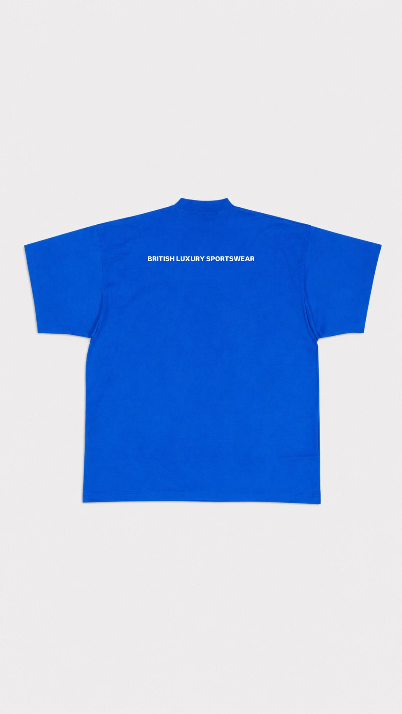 Over sized Royal Blue HAZARDOUSLDN triple print T